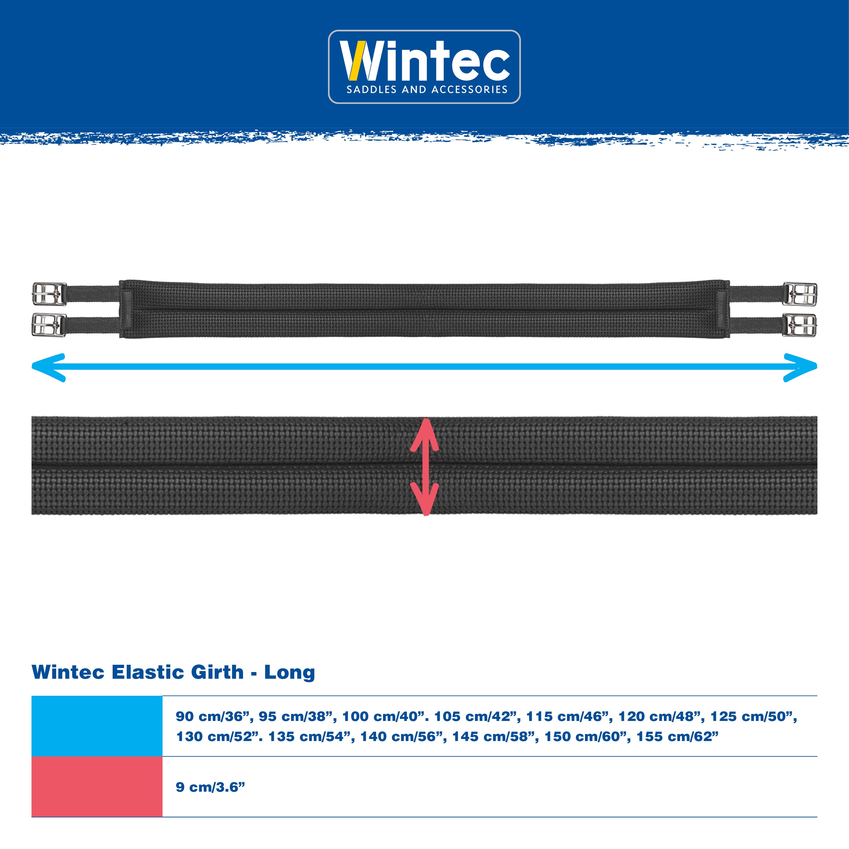 Wintec Elastic Girth (long)